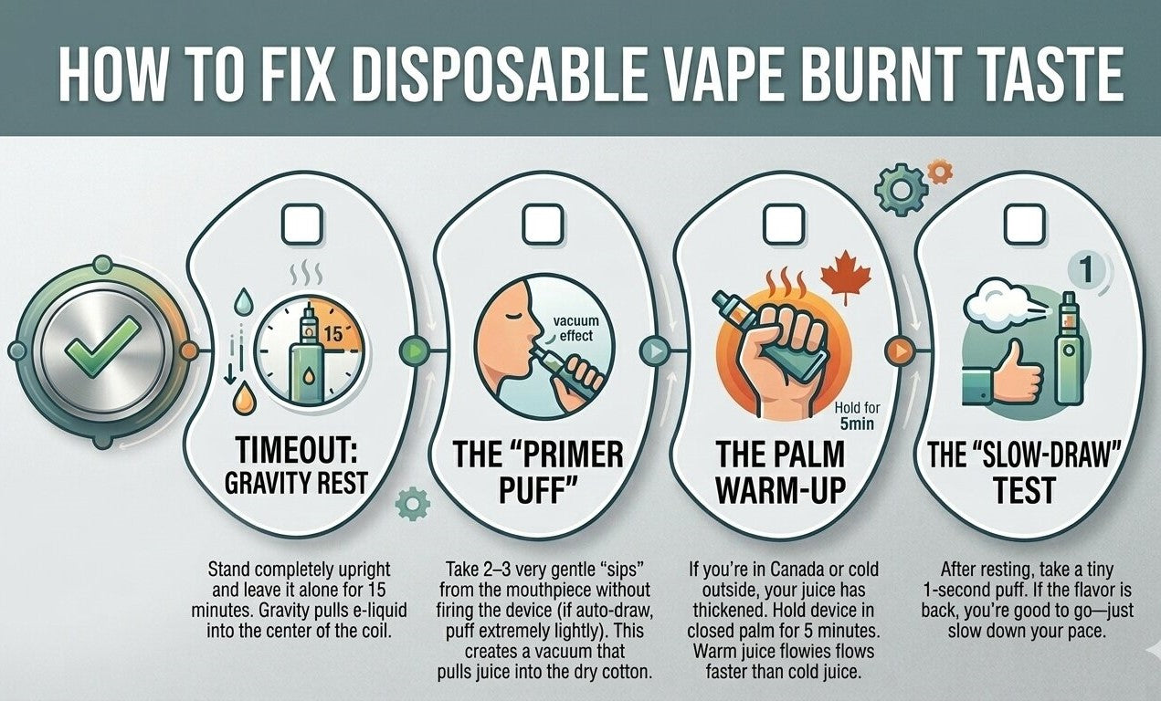 How to Fix Disposable Vape Burnt Taste