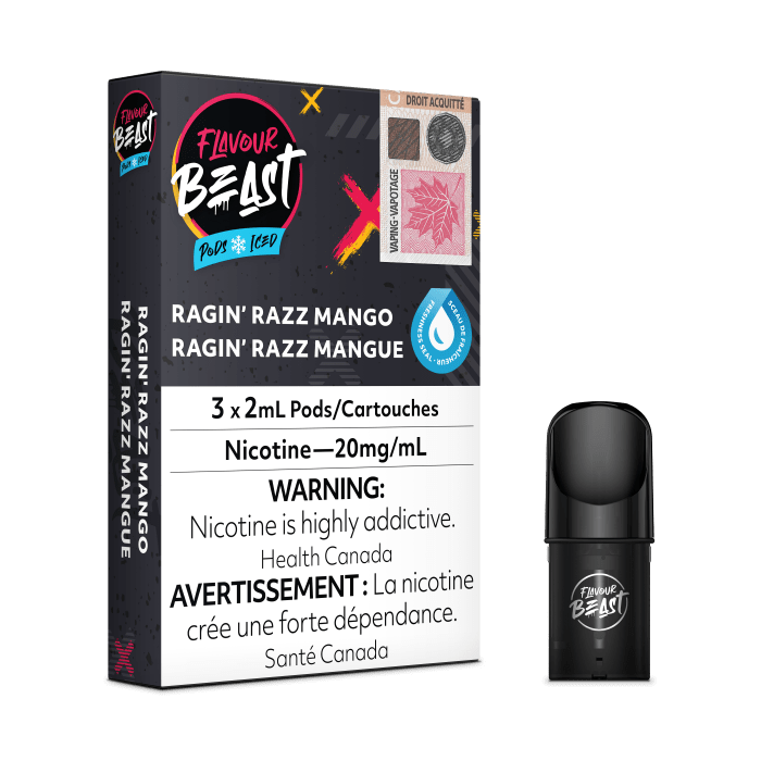 Flavour Beast Pod - Ragin Razz Mango Iced