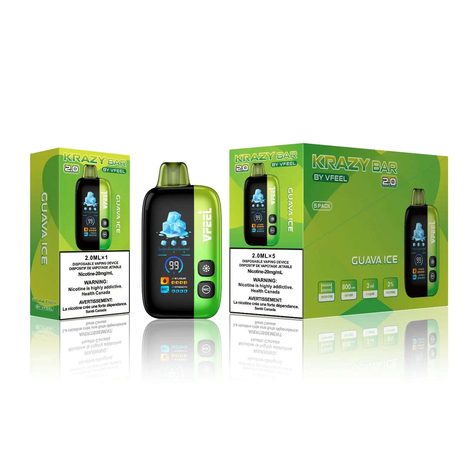 Krazy Bar 2.0 50K Disposable Vape (Intense)