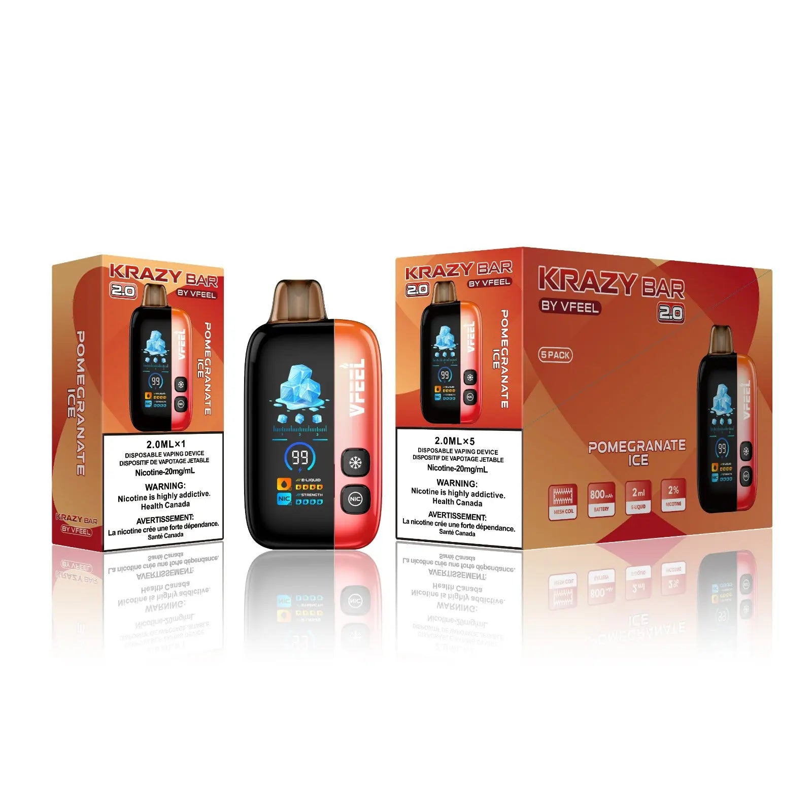 Krazy Bar 2.0 50K Disposable Vape (Intense)