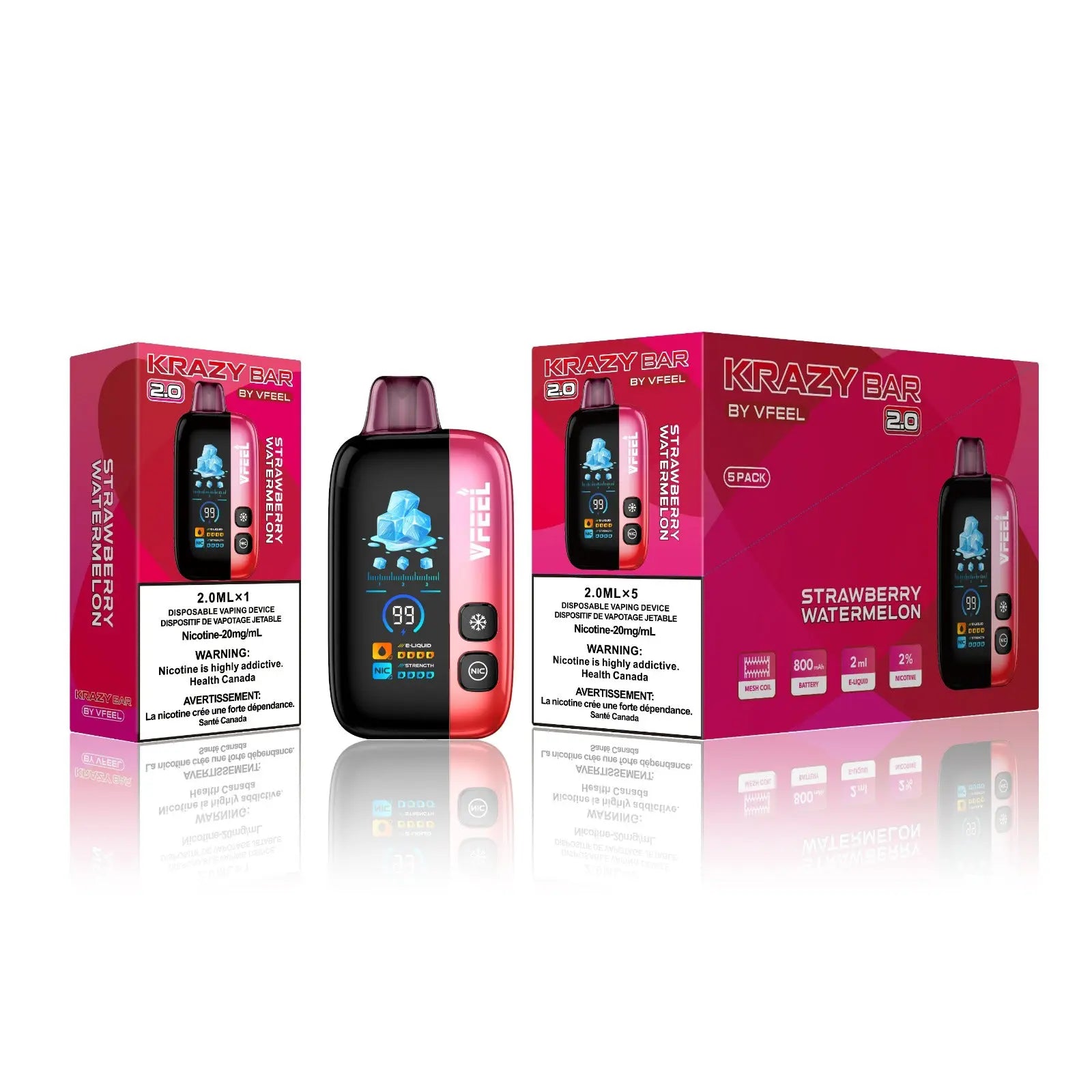 Krazy Bar 2.0 50K Disposable Vape (Intense)