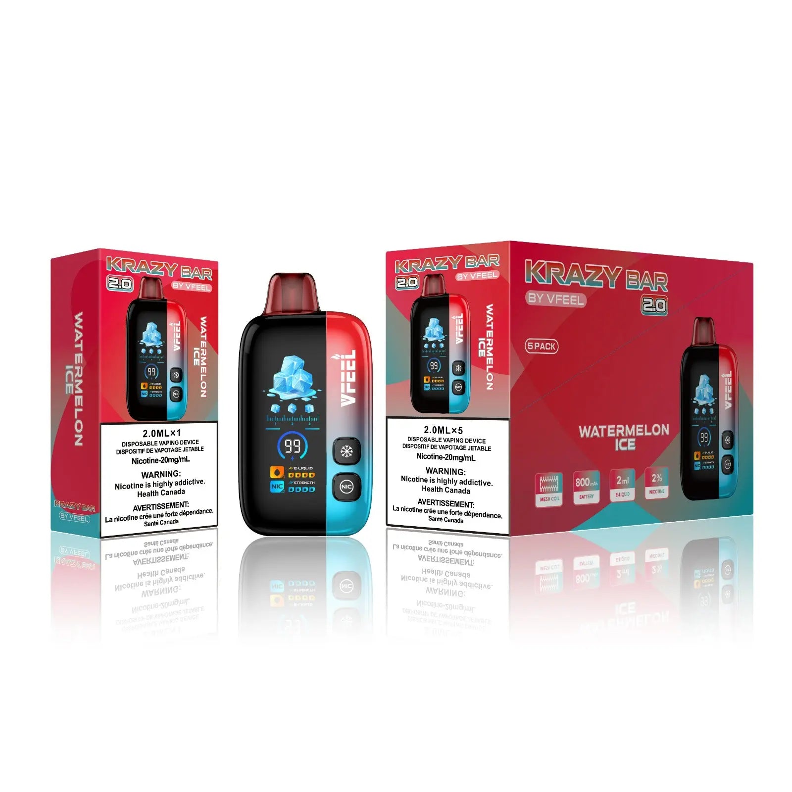 Krazy Bar 2.0 50K Disposable Vape (Intense)