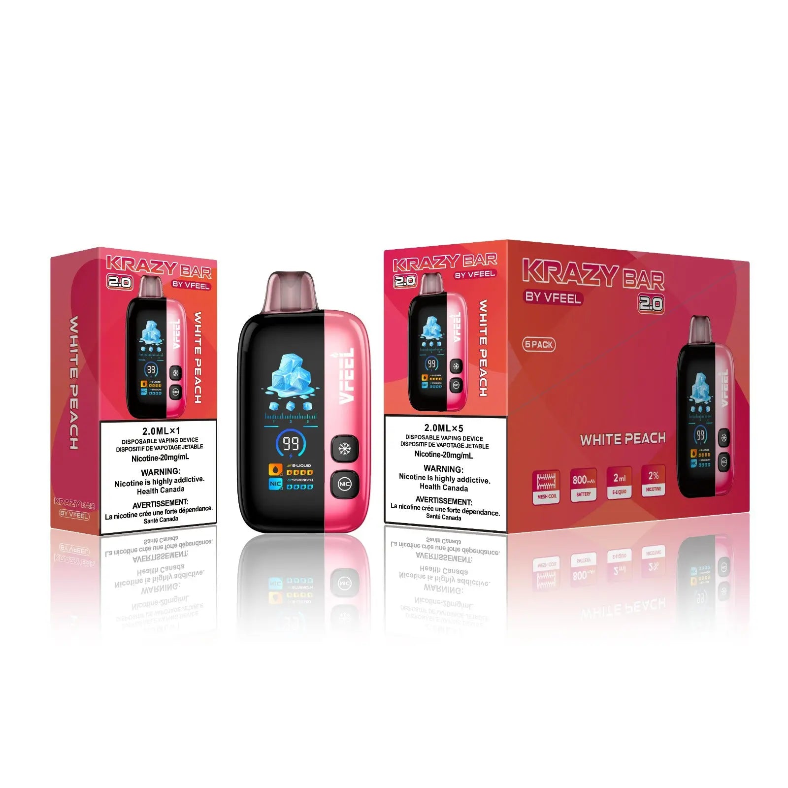 Krazy Bar 2.0 50K Disposable Vape (Intense)