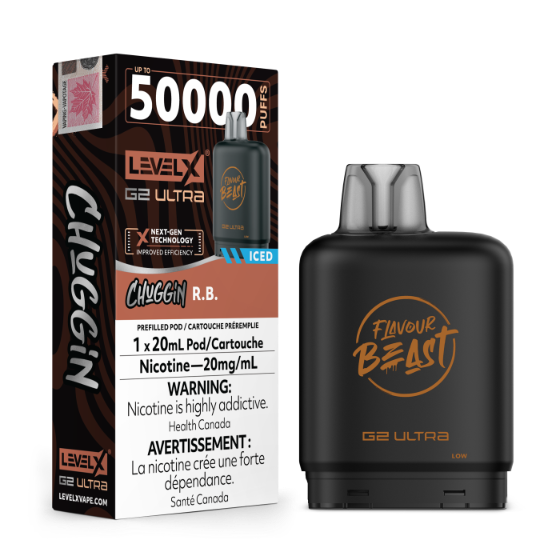 Flavour Beast Level X G2 Ultra 50K Puffs Pods – SKIP THE VAPES
