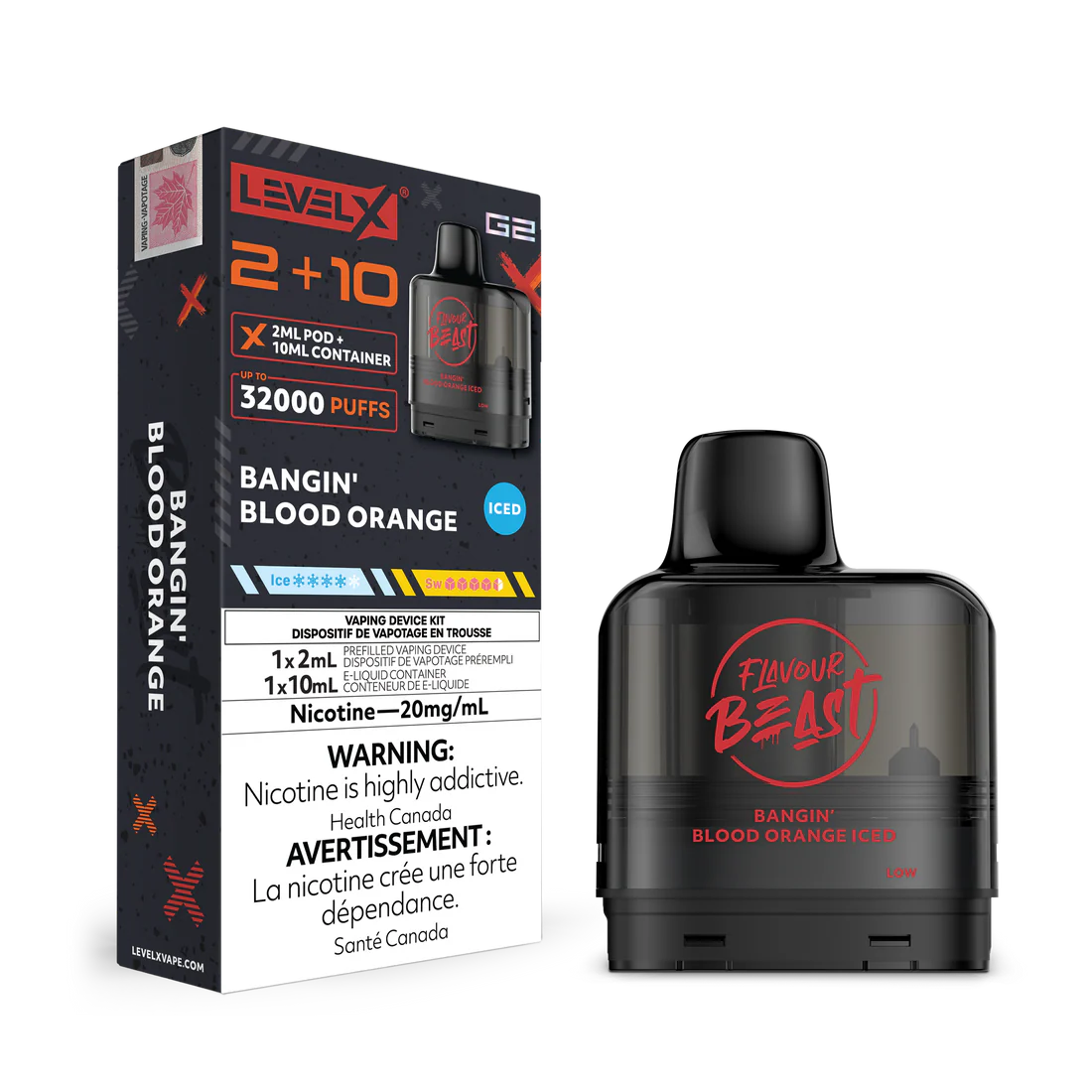 Flavour Beast Level X G2 (2+10) 32K Puff Pods