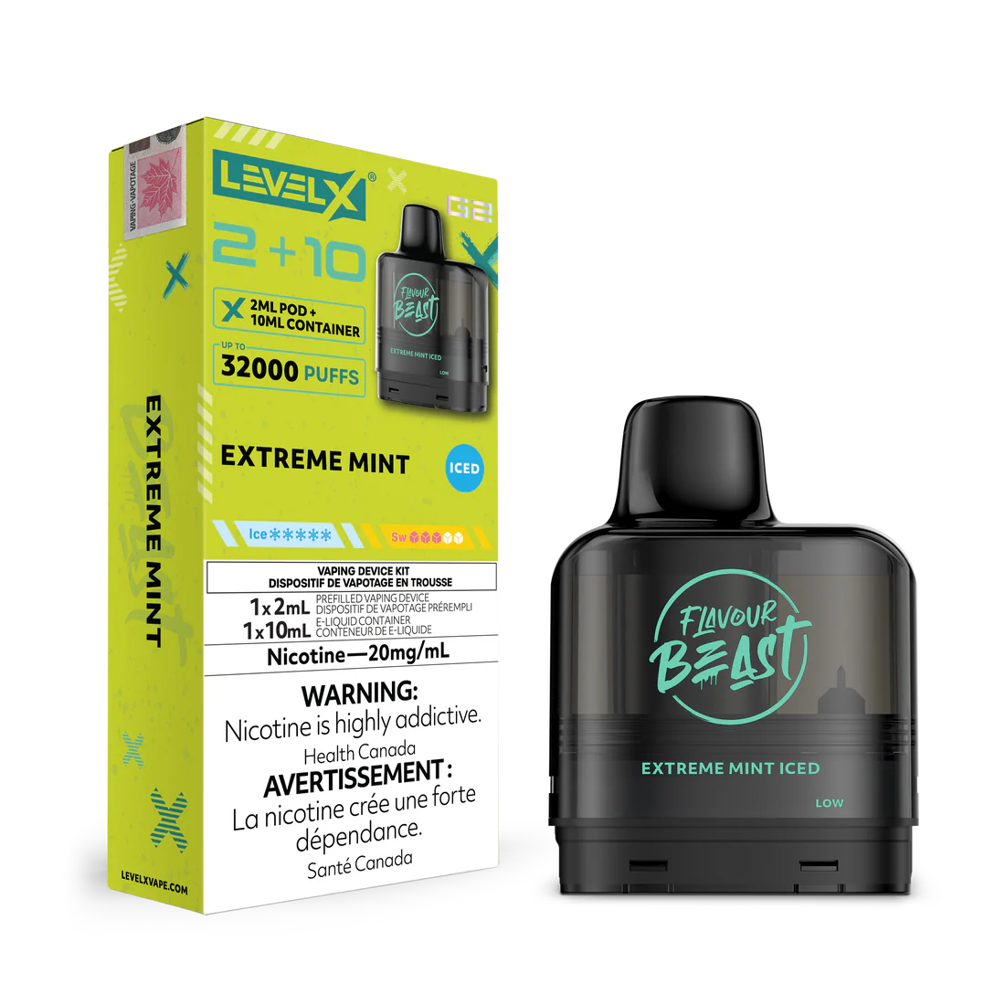 Flavour Beast Level X G2 (2+10) 32K Puff Pods