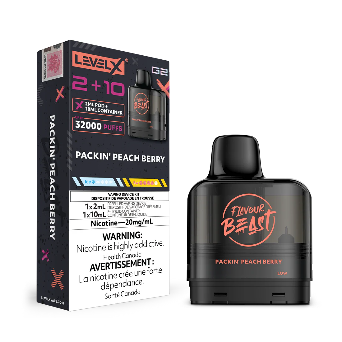 Flavour Beast Level X G2 (2+10) 32K Puff Pods