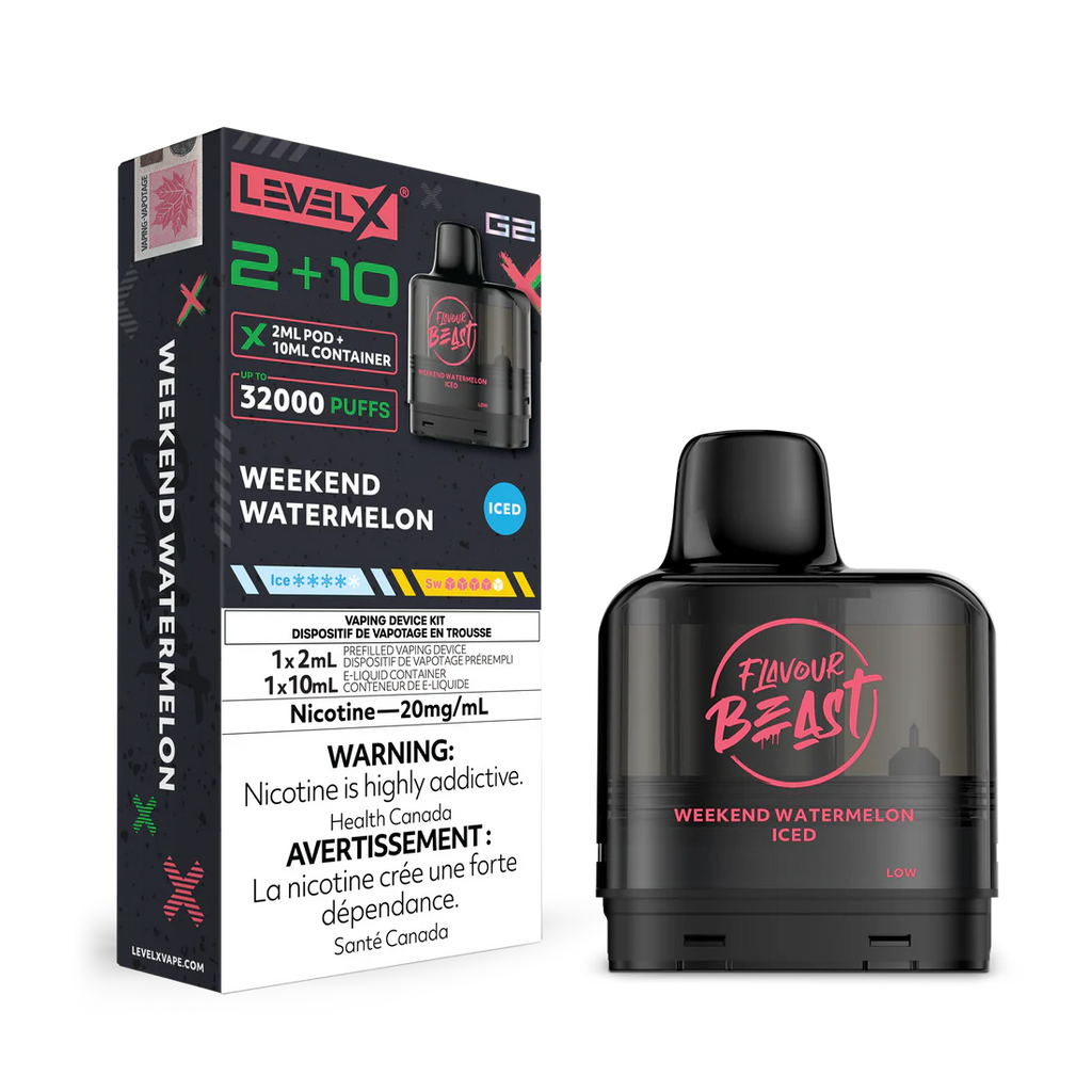 Flavour Beast Level X G2 (2+10) 32K Puff Pods