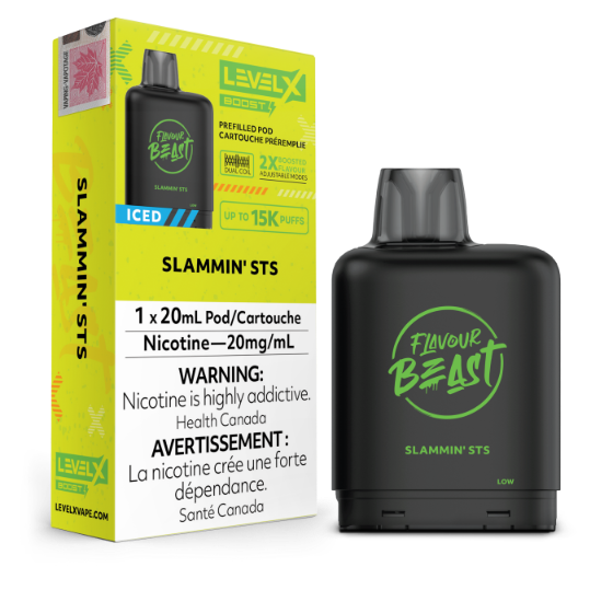 Flavour Beast Level X Boost (15000 Puffs) Pods