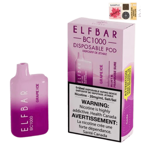 Elf Bar BC1000 Disposable Vape - Grape Ice